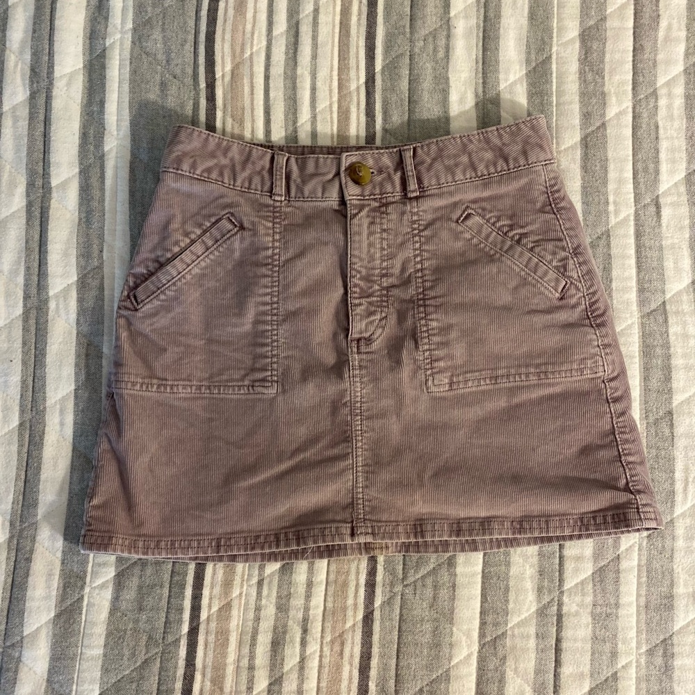 Women’s Purple American Eagle Corduroy Skirt